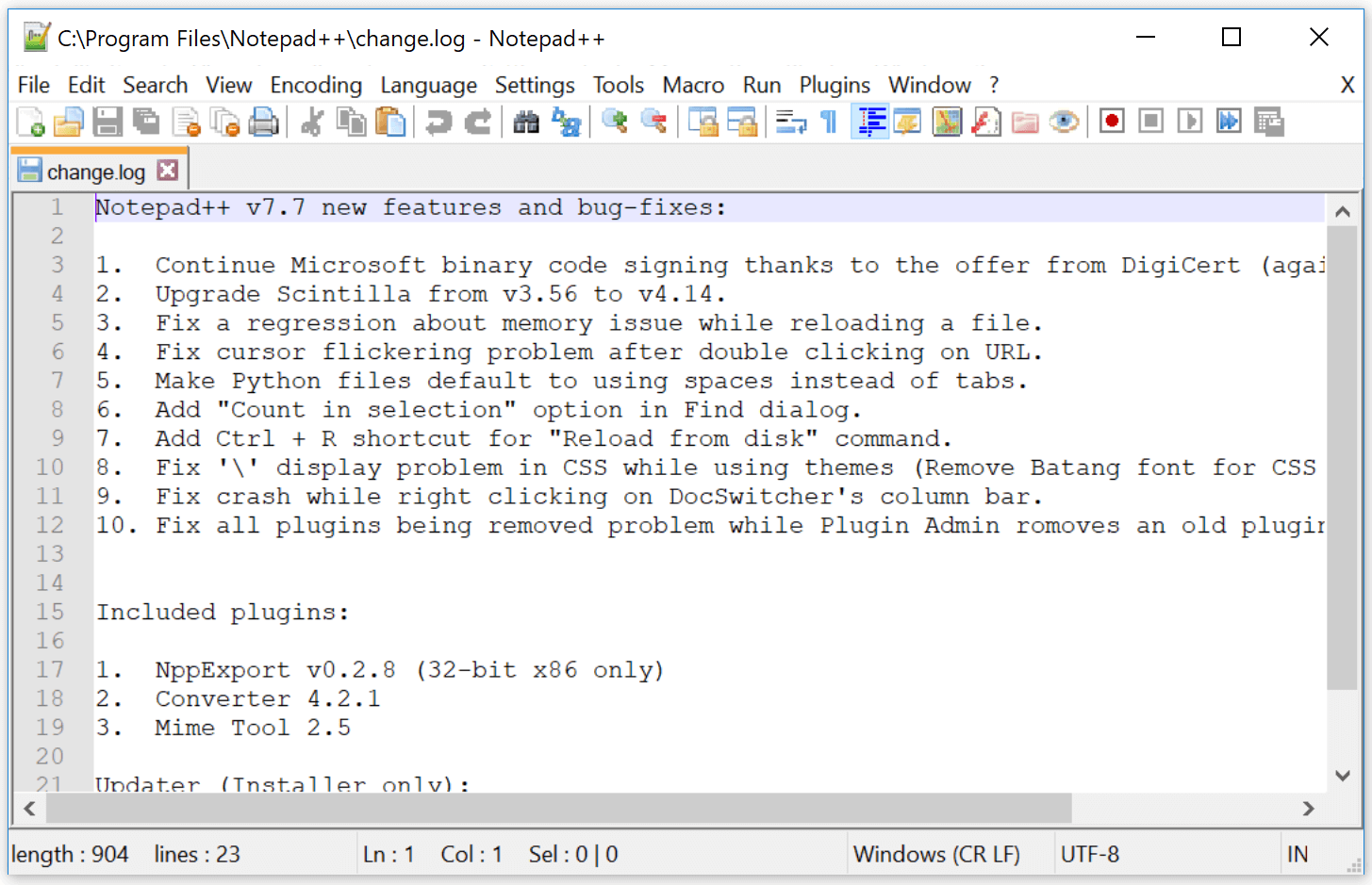 Notepad ++ 8 ajoute le mode sombre et la prise en charge d'Arm 2 Notepad 8 ajoute le mode sombre et la prise