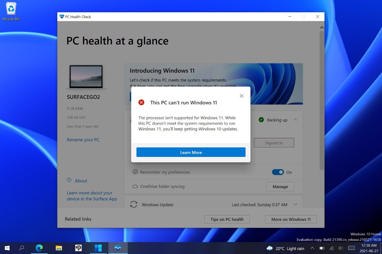 Windows 11 : un excellent produit et une décision terrible de Microsoft 2 Surface Go 2