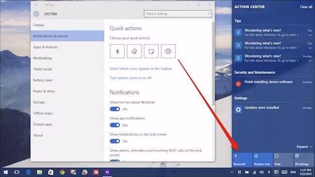 Comment utiliser et configurer le centre d'action dans Windows 10 1 Comment Utiliser Et Configurer Le Centre Daction Dans Windows 10