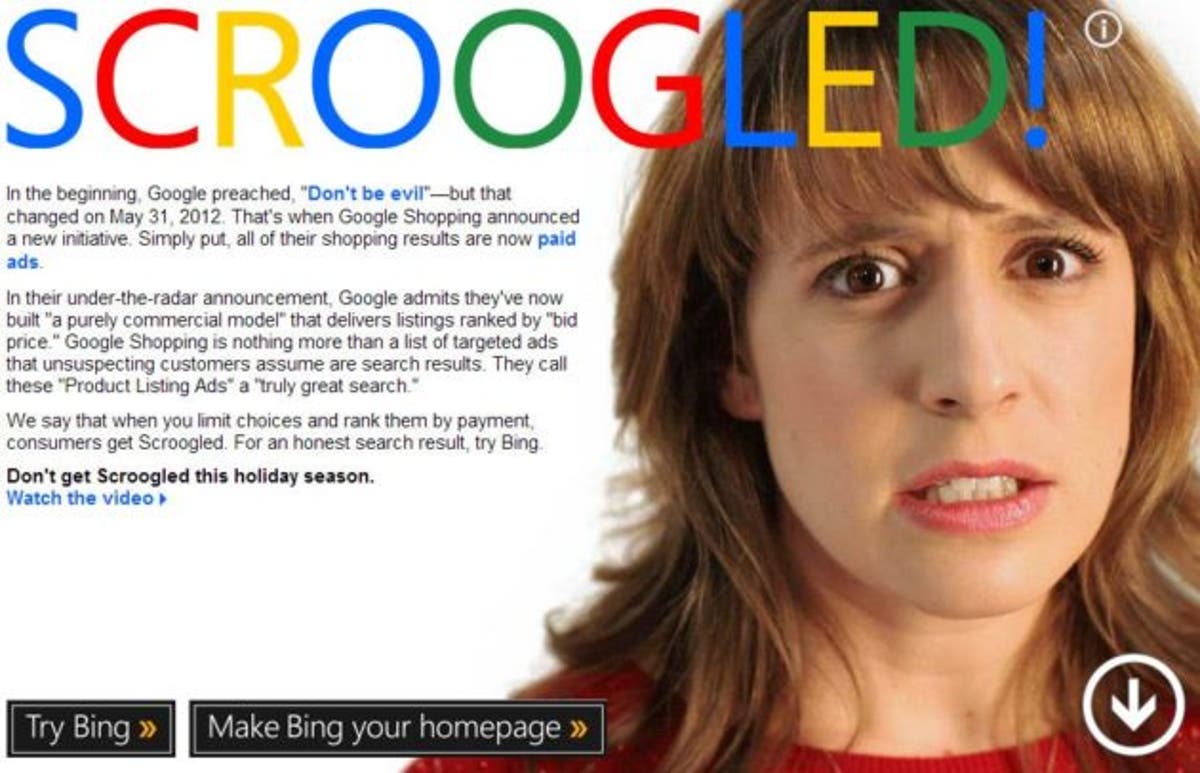 Fin de la trêve : Microsoft et Google seront à nouveau déclarés ennemis 3 La campagne scroogled de Microsoft contre Google