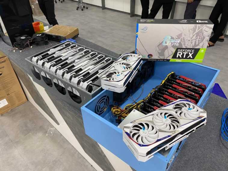 Les cartes RTX 3080 Gundam en édition limitée sont vendues dans des plates-formes minières pré-construites 1 Les Cartes Rtx 3080 Gundam En édition Limitée Sont Vendues
