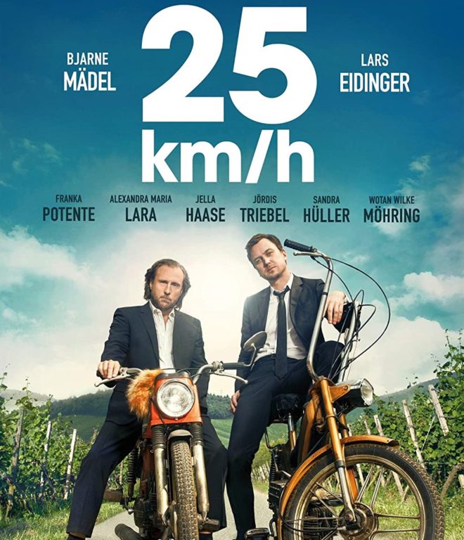 E-scooter seulement 45 km/h rapide : pourquoi en fait ? 3 La surprise du cinéma a atteint « 25 km/h ». Bjarne Mädel et Lars Eidinger sont toujours ici sur de vieux cyclomoteurs. Une suite pourrait s