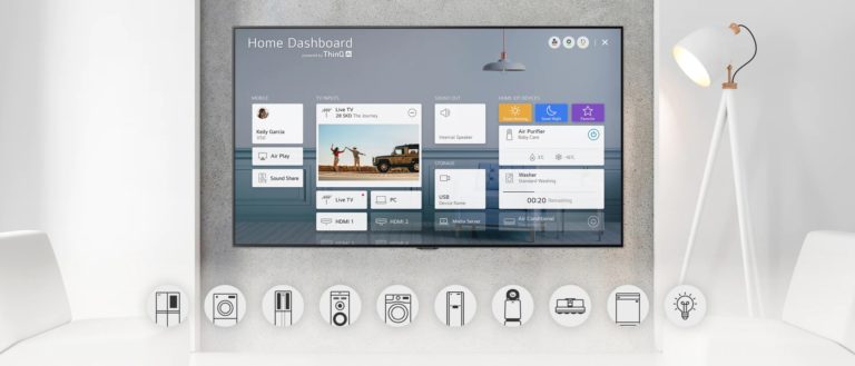 Voici à quoi ressemble le tableau de bord.  (Photo : LG)