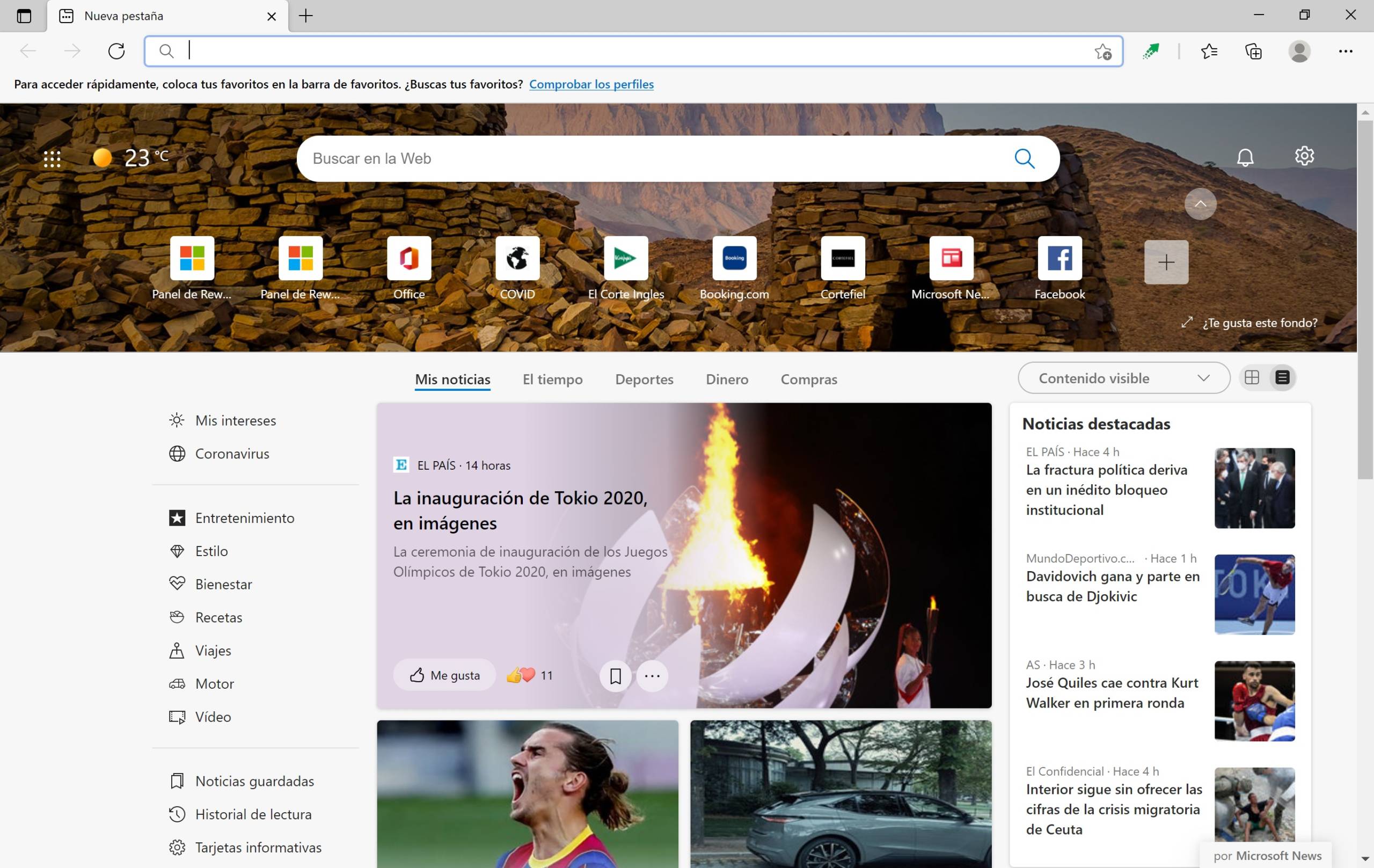 Microsoft Edge lance un nouveau design pour la nouvelle page à onglet 3 La nouvelle expérience du nouvel onglet