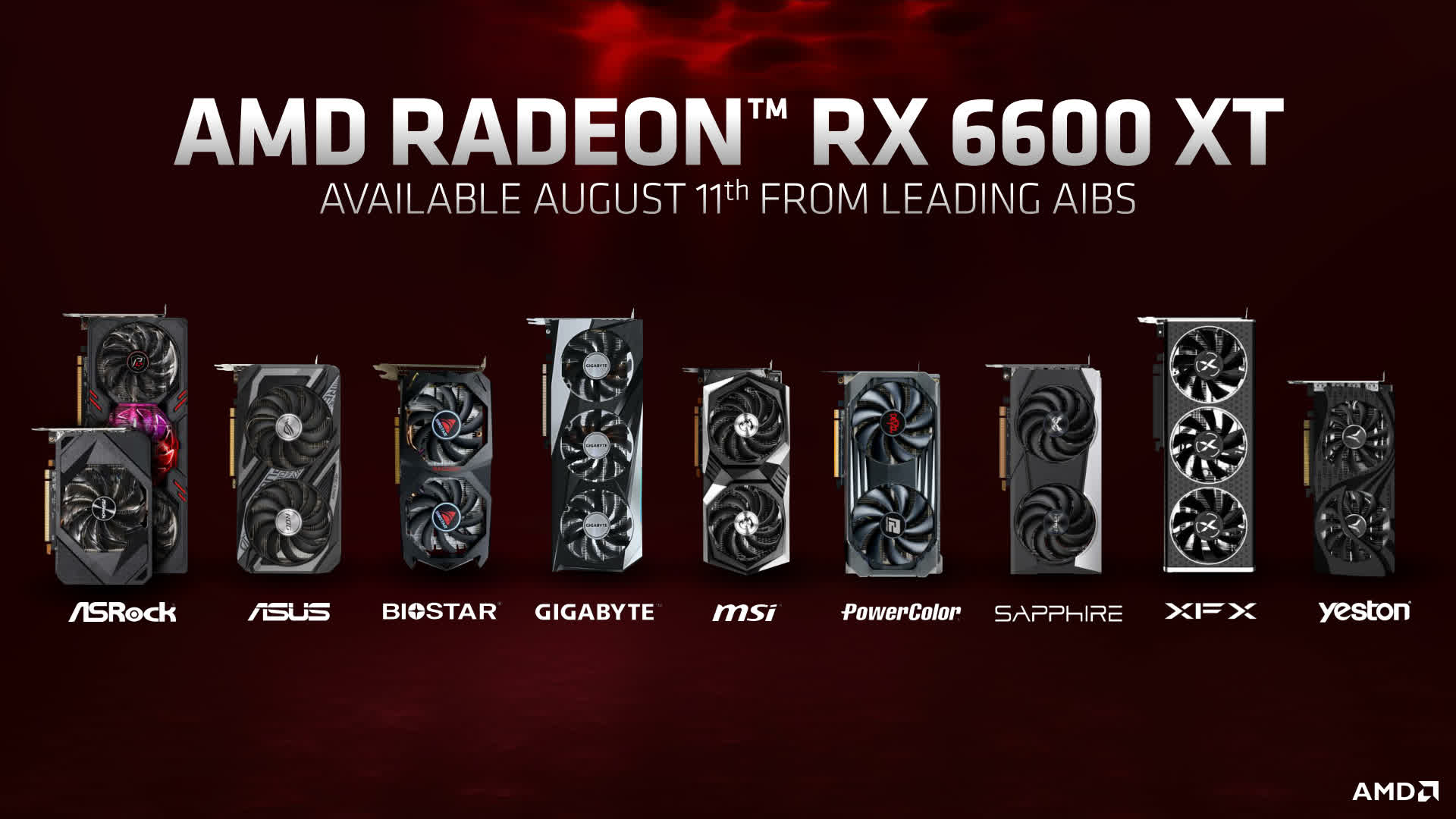 AMD annonce la Radeon RX 6600 XT, 379 $ "une bête pour le 1080" qui arrive le 11 août 2 AMD annonce la Radeon RX 6600 XT un 379