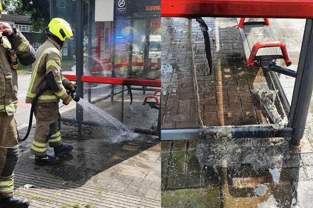 Au Royaume-Uni, il fait si chaud qu'un arrêt de bus a pris feu de lui-même 1 Au Royaume Uni, Il Fait Si Chaud Qu'un Arrêt De Bus