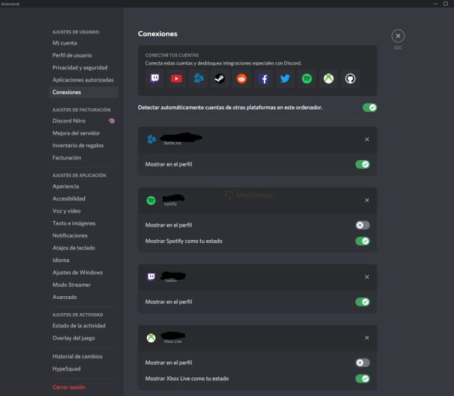 Comment lier Discord à Twitch, Steam, Xbox, Battlenet, etc. 2 Discord comment lier des comptes Steam spotify battlenet