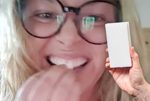 "Je blanchisse mes dents avec un détachant de surface" : l'astuce virale (dangereuse) sur TikTok 1 "je Blanchisse Mes Dents Avec Un Détachant De Surface" :