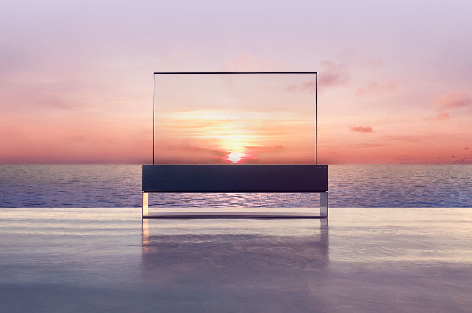 Le televiseur OLED 4K enroulable de LG arrive aux Etats Unis