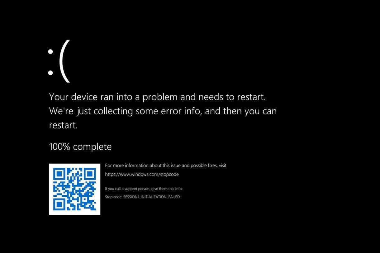 L'écran bleu de la mort sera noir dans Windows 11
