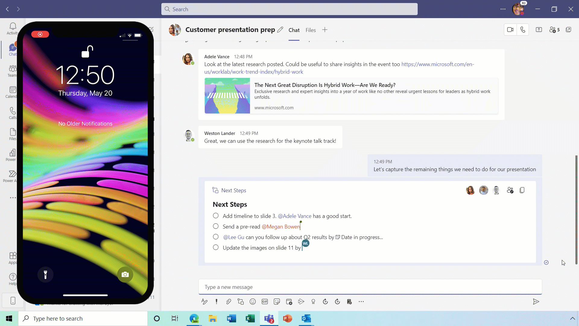 Les composants fluides commencent à arriver dans Microsoft Teams 2 Les composants fluides commencent a arriver dans Microsoft Teams