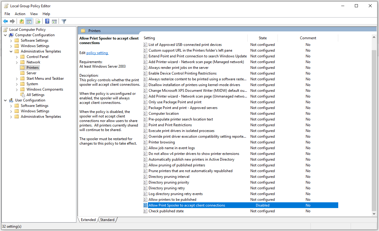 Une vulnérabilité critique dans le service Windows Print Spooler laisse les PC ouverts à l'exécution de code à distance 2 Une vulnerabilite critique dans le service Windows Print Spooler laisse