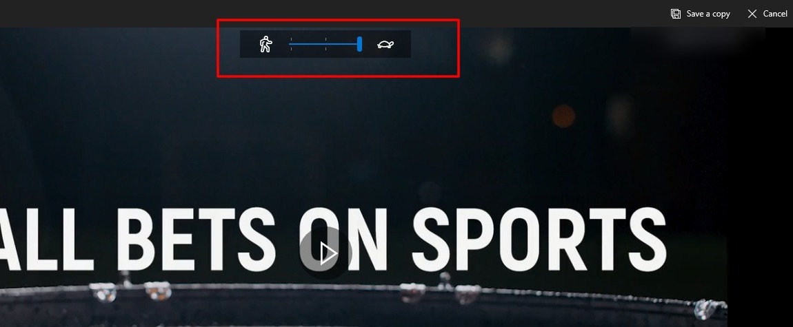 Comment utiliser l'éditeur de vidéo caché dans Windows 10 6 capture d'écran de l'effet ralenti dans l'éditeur vidéo de Windows 10