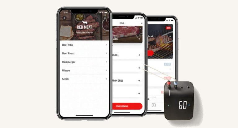 Thermomètre à grill : la viande à point 6 Application Weber Connect