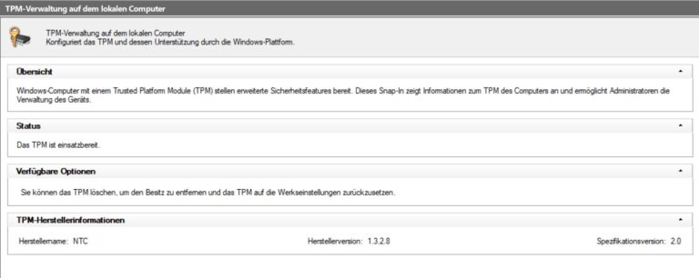 TPM 2.0 : Comment l'activer pour Windows 11 5 Intéressant pour les experts : Plus de détails sur la puce TPM. (Capture d'écran)