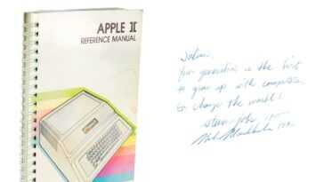 787 Mille Dollars Pour Le Manuel De L'ordinateur Apple Ii