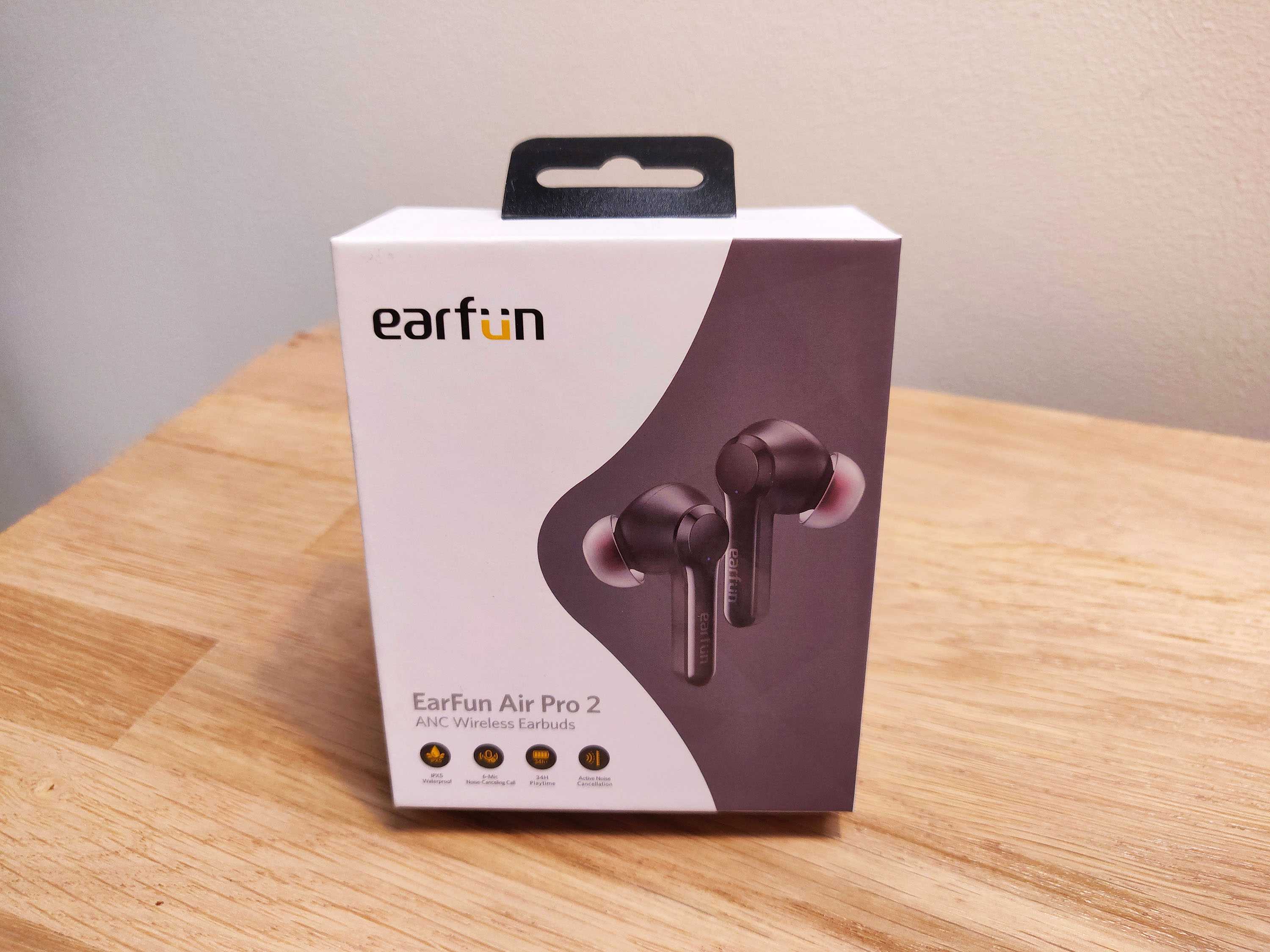 EarFun Air Pro 2 en TEST: Les écouteurs bluetooth à réduction de bruit parfait ? 2 Earfun Air Pro 2 Test Review Packaging