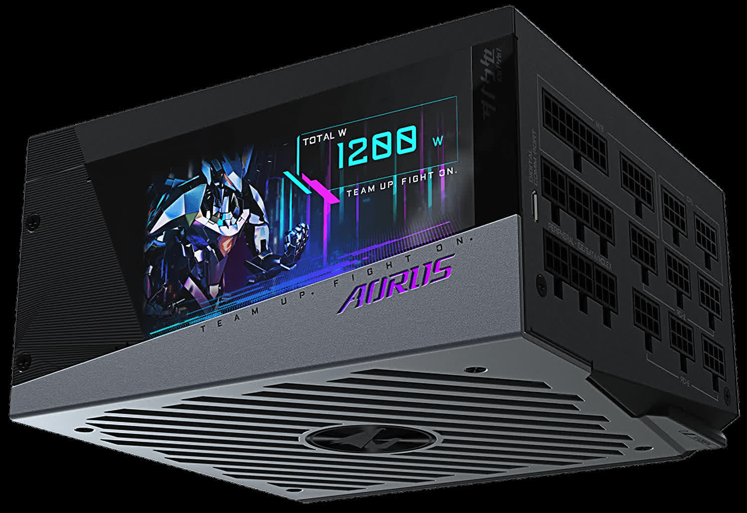 Le bloc d'alimentation Aorus de 1 200 W de Gigabyte comprend un écran LCD intégré 2 Le bloc dalimentation Aorus de 1 200 W de Gigabyte comprend