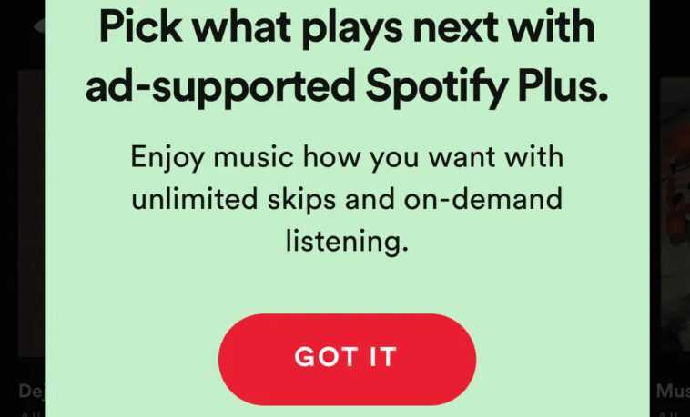 Spotify teste un niveau financé par la publicité moins cher à partir de 0,99 $ par mois 1 Spotify Teste Un Niveau Financé Par La Publicité Moins Cher
