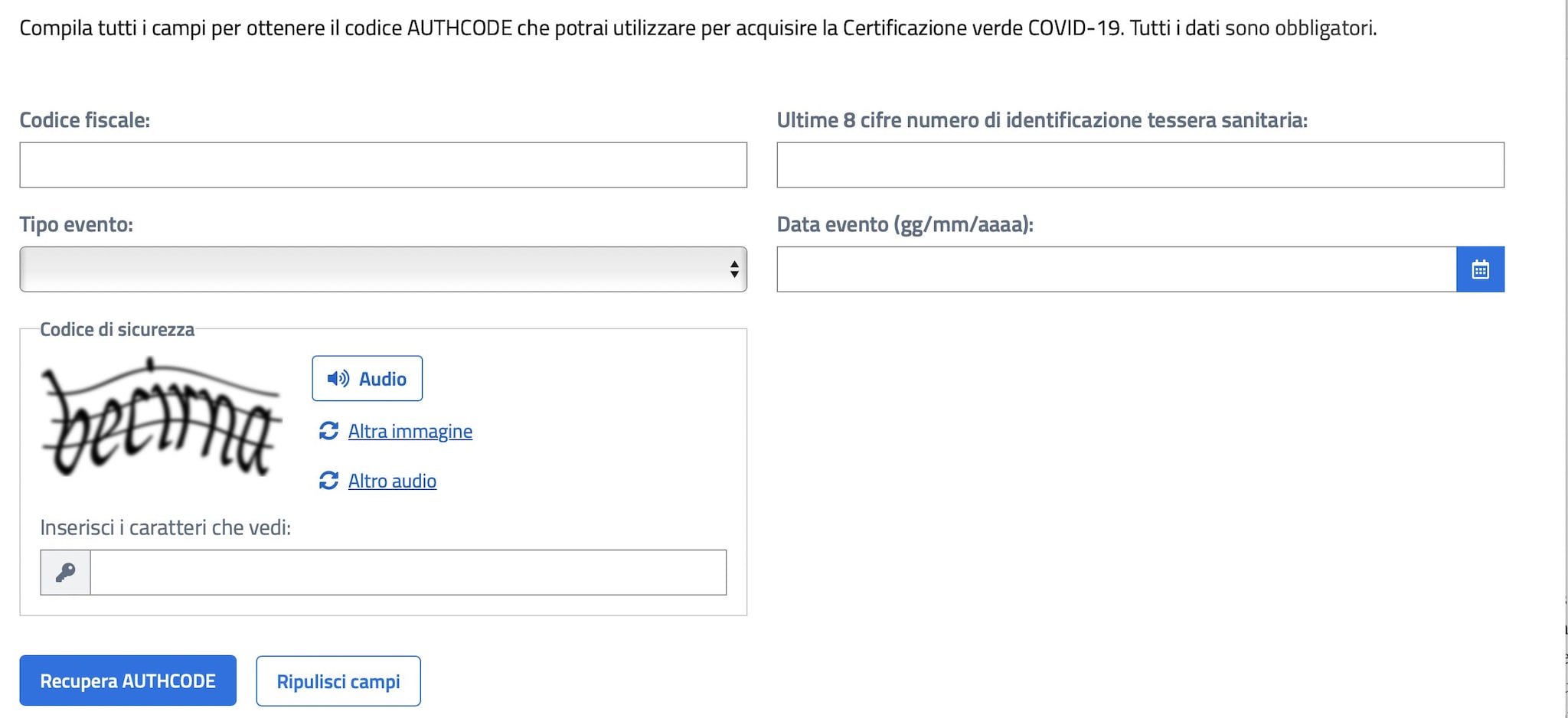 Vous n'avez pas reçu le code Authcode pour le Green Pass ? Voici le nouvel outil pour le récupérer 2 Vous navez pas recu le code Authcode pour le Green