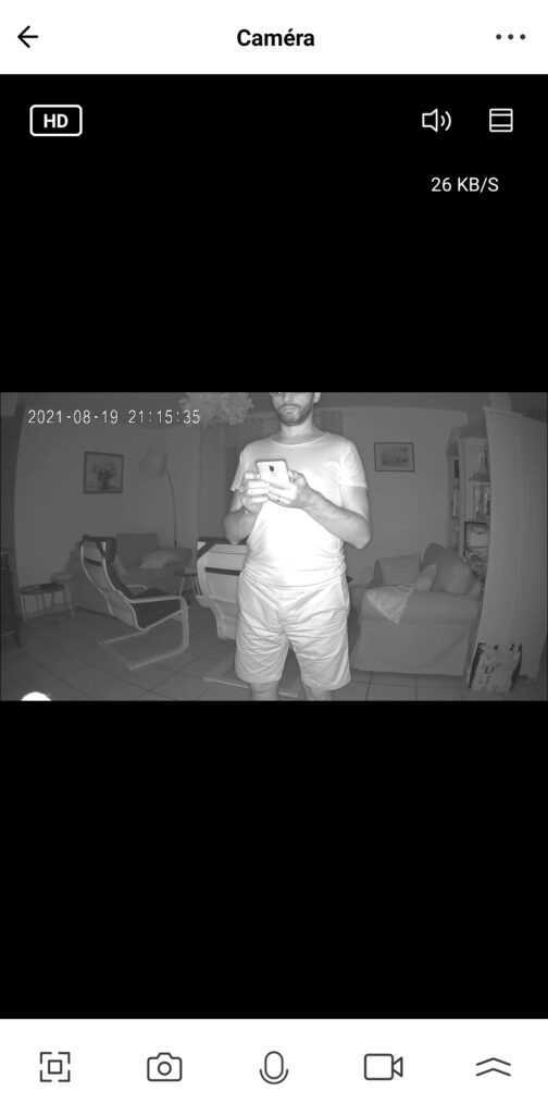 SwitchBot Indoor Cam en TEST: La caméra de surveillance d'intérieur parfaite à 19€ ! 15 Switchbot Indoor Cam Night Infra Rouge Ir App