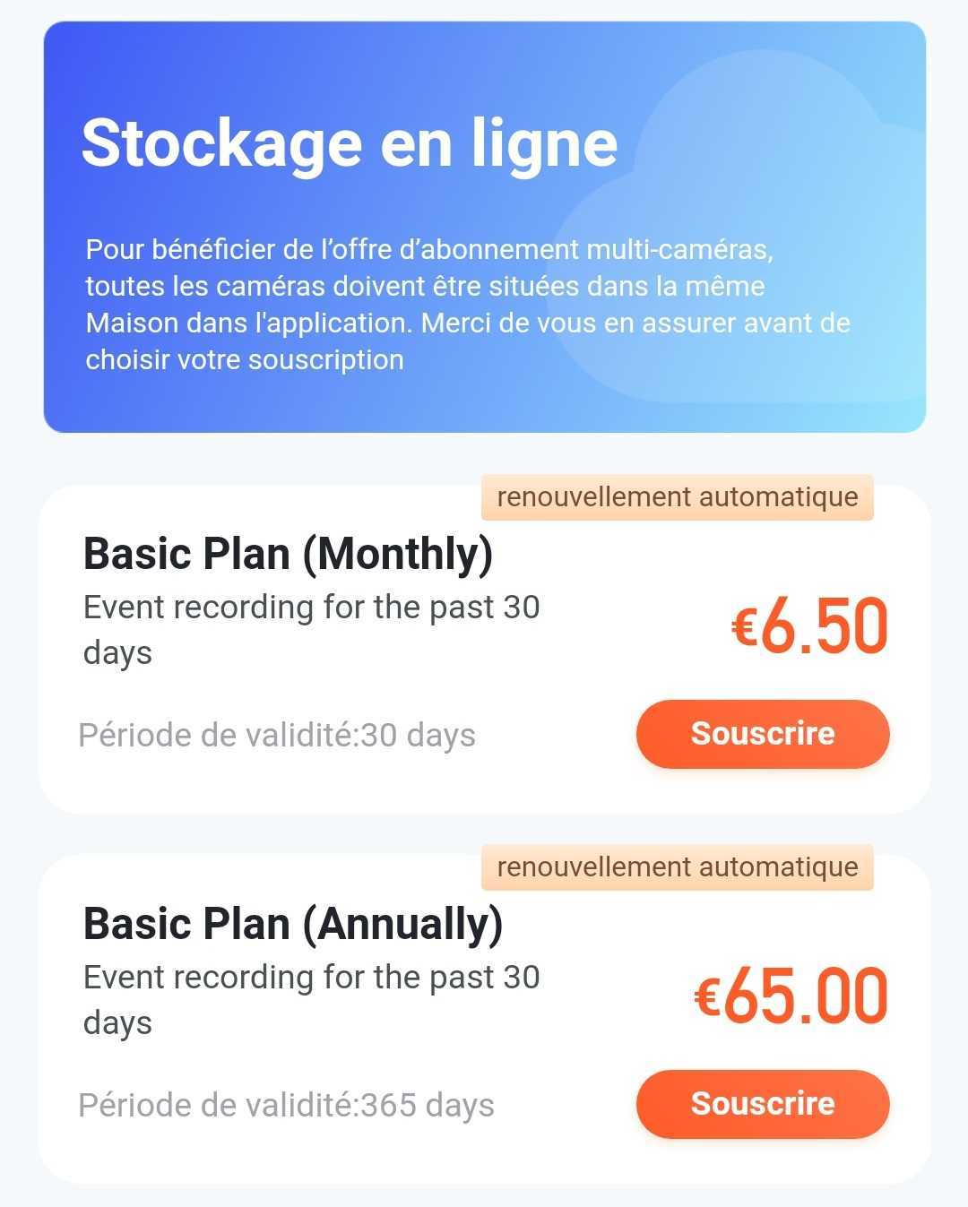 SwitchBot Indoor Cam en TEST: La caméra de surveillance d'intérieur parfaite à 19€ ! 13 Switchbot Indoor Cam Plan Abonnement Cloud