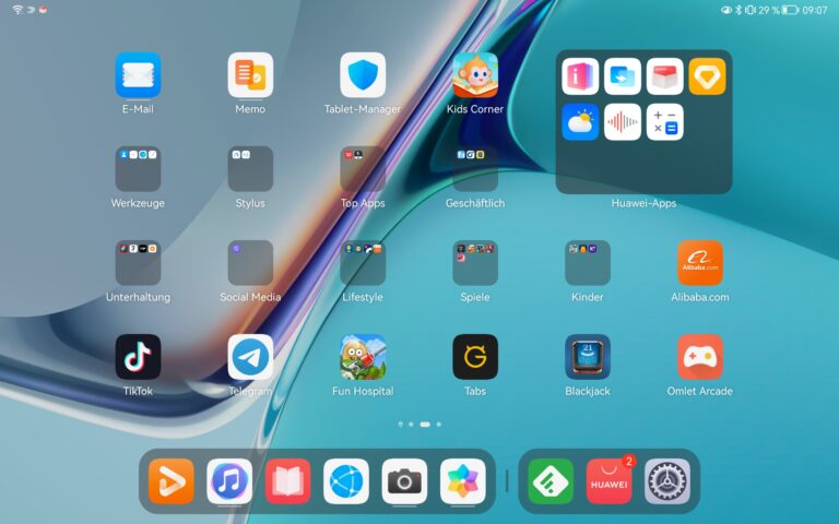 Harmony OS à l'essai : Il y a une vie sans Google 8 Tout d'abord, vous devez ranger : beaucoup de dossiers d'applications préinstallés avec pratiquement aucune application