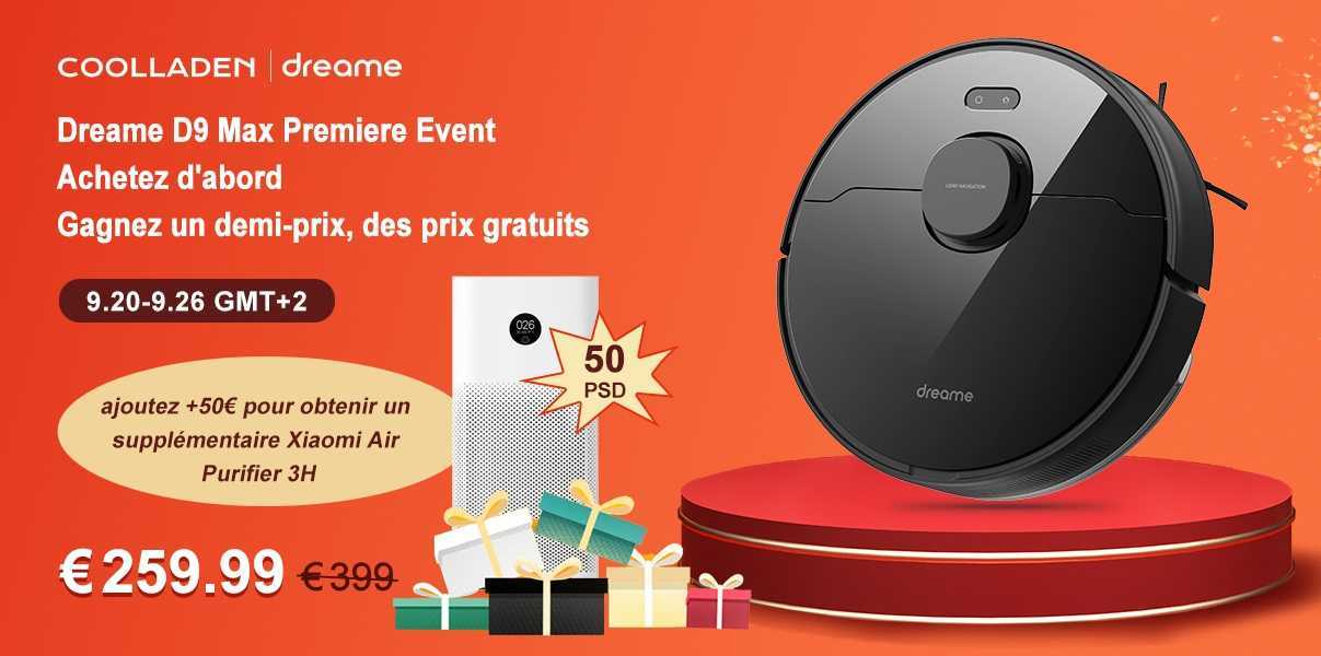 Dreame Bot D9 Max: L'aspirateur robot pas cher parfait ? 2 Dreame Bot D9 Max Promotion Coupon