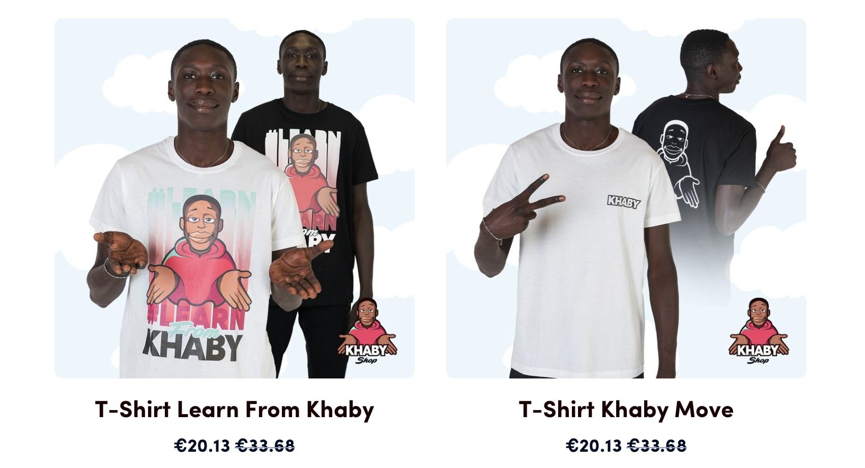 Khaby Lame a ouvert sa boutique : entre tee-shirts et bougies, voilà ce qui s'est tout de suite vendu comme des petits pains 2 Khaby Lame a ouvert sa boutique entre tee shirts et