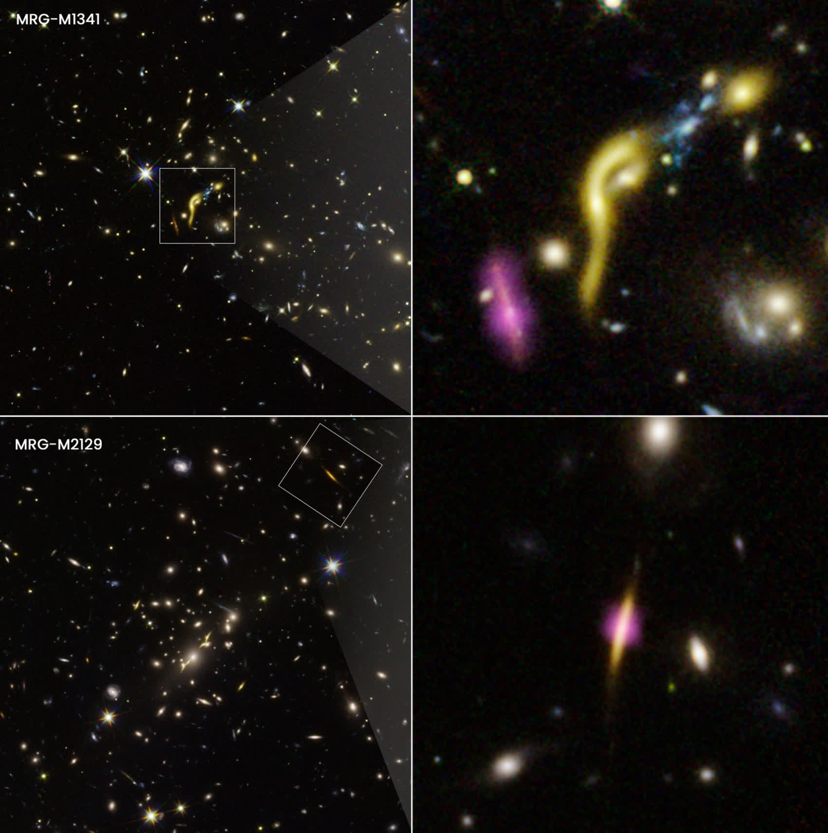 La NASA utilise la lentille gravitationnelle pour trouver des galaxies «mortes» du premier univers 2 La NASA utilise la lentille gravitationnelle pour trouver des
