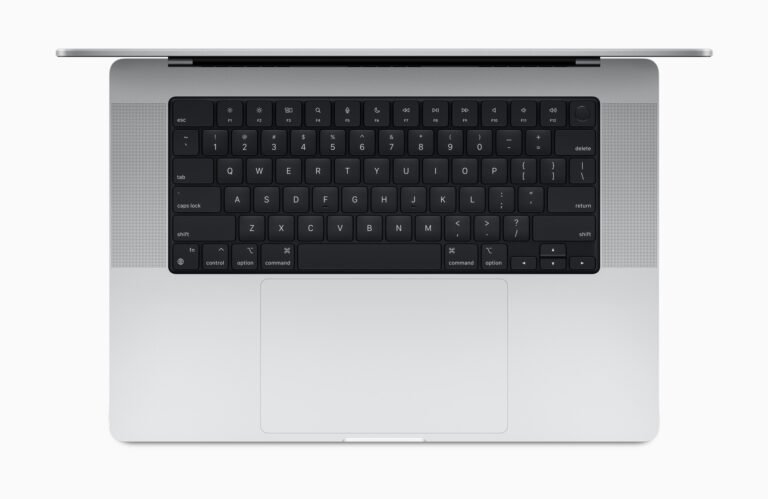Comparatif MacBook Pro 14 et 16 : les monstres sont en cavale 4 Clavier, haut-parleurs, touchpad : tout a été repensé