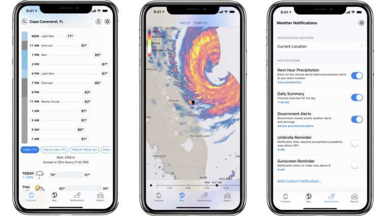 La carte cachée de l'iPhone qui vous indique exactement quand et où il pleuvra 1 La Carte Cachée De L'iphone Qui Vous Indique Exactement Quand