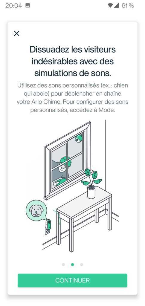 Arlo TEST du kit de sécurité/surveillance (Caméra Ultra 2, Indoor et Sonnette) 62 Arlo Chime 2 Application Alerte