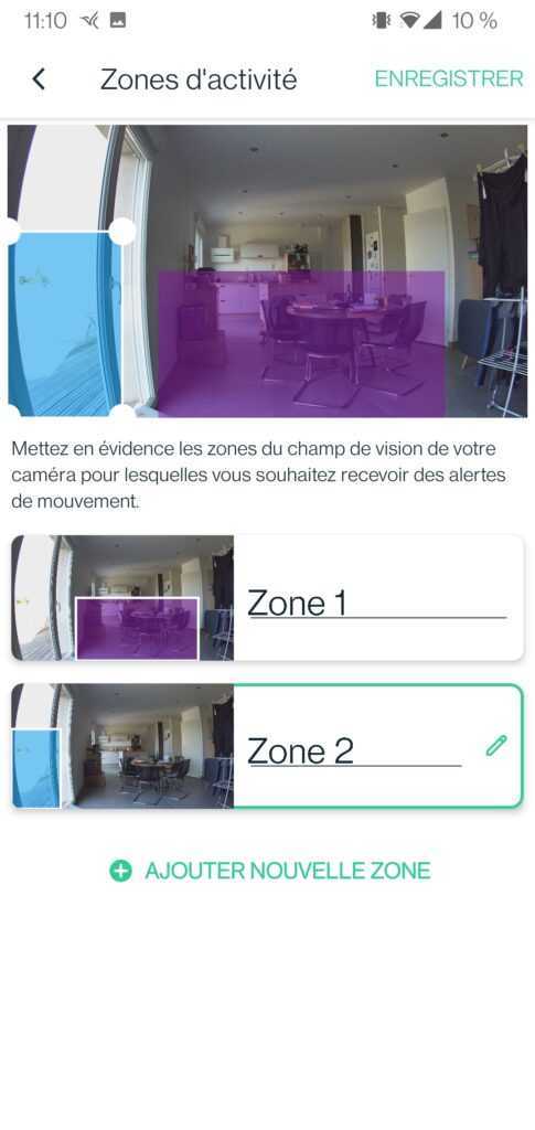 Arlo TEST du kit de sécurité/surveillance (Caméra Ultra 2, Indoor et Sonnette) 22 Arlo Essential Indoor Camera Zone