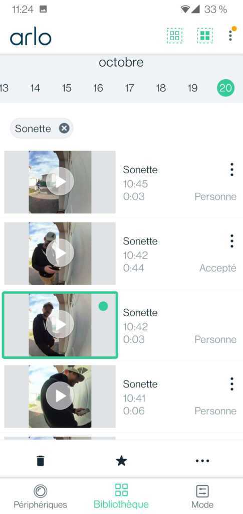 Arlo TEST du kit de sécurité/surveillance (Caméra Ultra 2, Indoor et Sonnette) 49 Arlo Essential Videl Doobell Wire Application Video