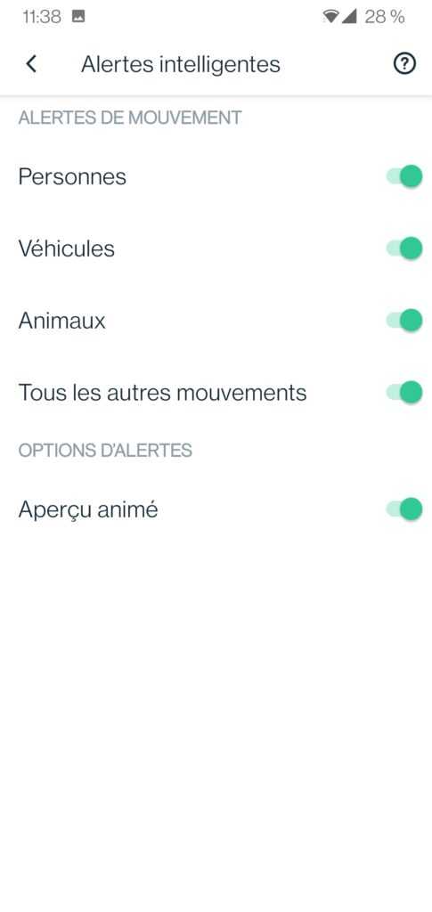 Arlo TEST du kit de sécurité/surveillance (Caméra Ultra 2, Indoor et Sonnette) 52 Arlo Essential Videl Doobell Wire Notification Preference
