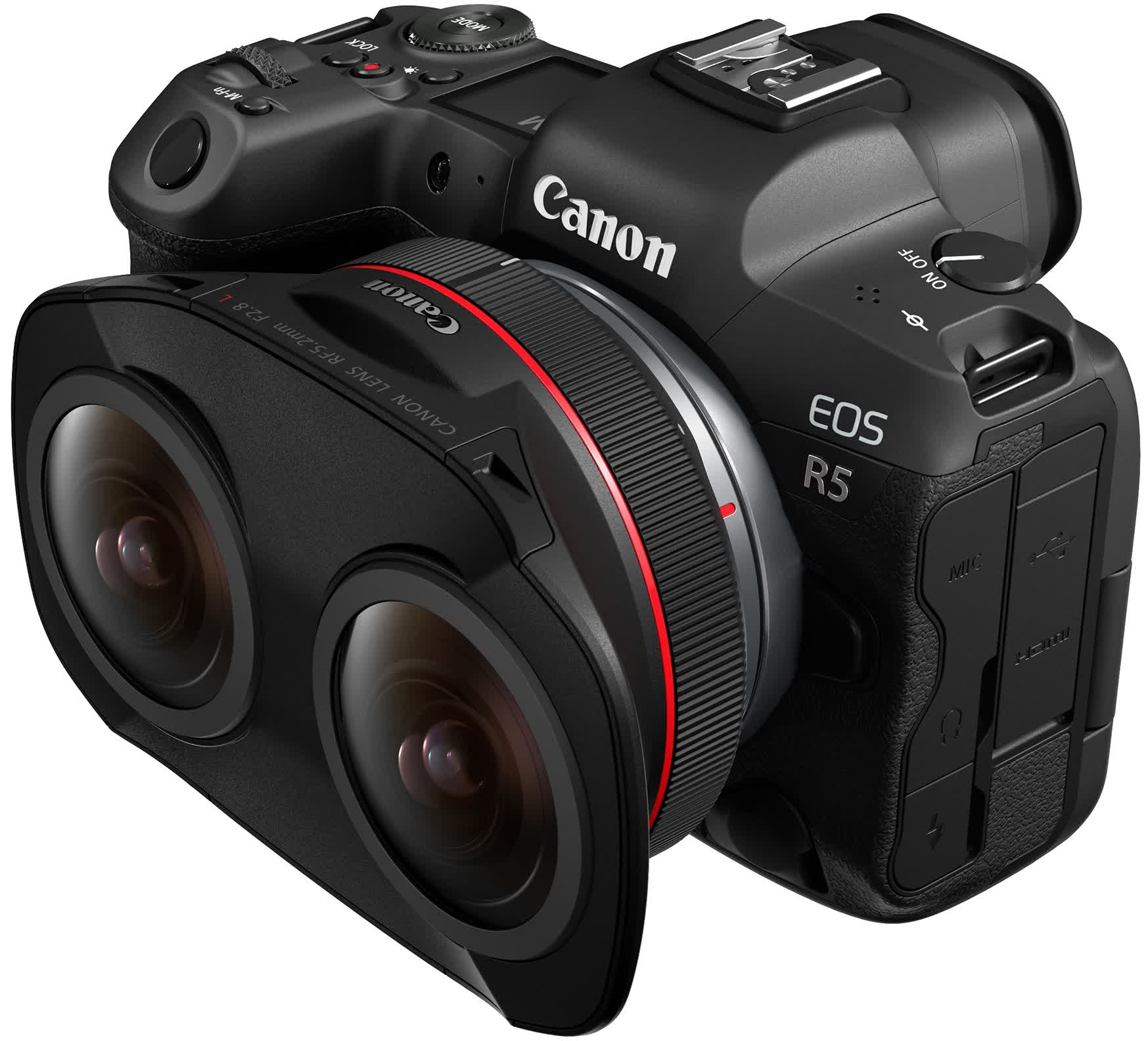 Canon plonge dans la création VR avec cet étrange objectif fisheye double 2 Canon plonge dans la creation VR avec cet etrange objectif