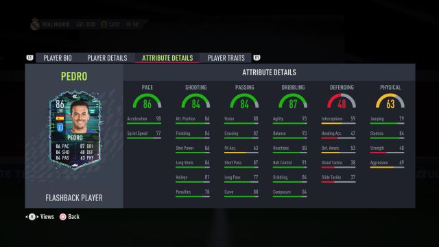 FIFA 22 : Pedro Flashback, comment terminer le Squad Challenge (SBC) et les statistiques 2 FIFA 22 Pedro flashback SBC tous les défis