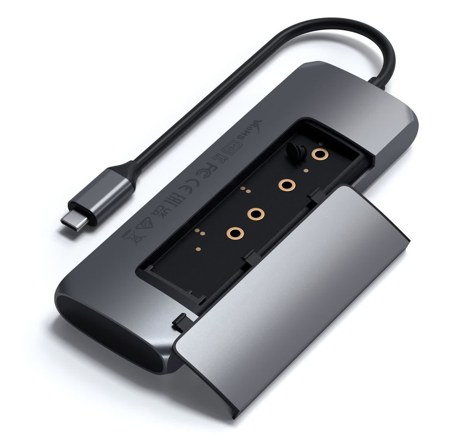 Le concentrateur USB de Satechi contient un emplacement de stockage SSD intégré 2 Le concentrateur USB de Satechi contient un emplacement de stockage
