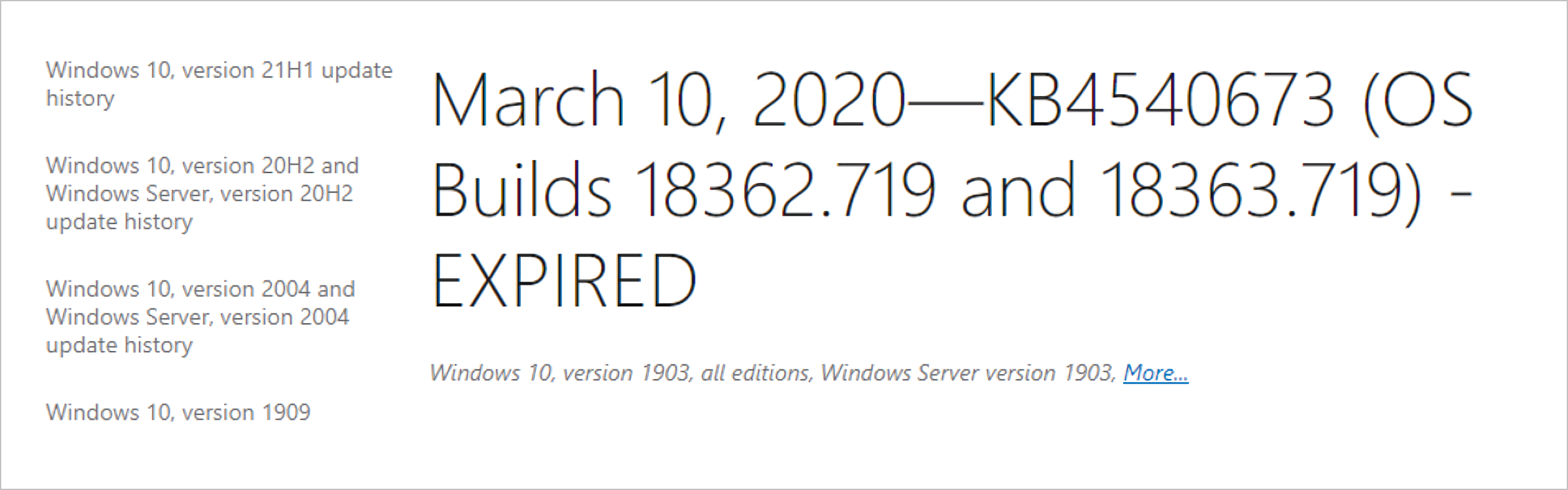 Les anciennes mises à jour de Windows seront désormais expirées pour améliorer les performances et l'expérience utilisateur 2 Les anciennes mises a jour de Windows seront desormais