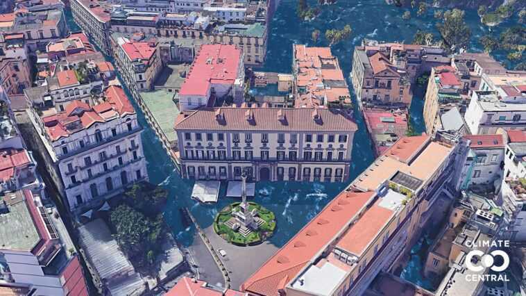 Naples et Catane sous l'eau : ce site montre à quoi ressemblera le monde après le changement climatique 1 Naples Et Catane Sous L'eau : Ce Site Montre à