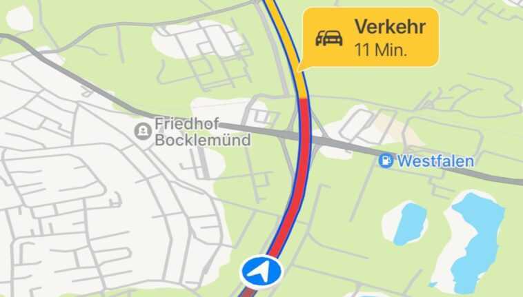 Quand Apple Maps a essayé de me guider dans un embouteillage 1 Quand Apple Maps A Essayé De Me Guider Dans Un