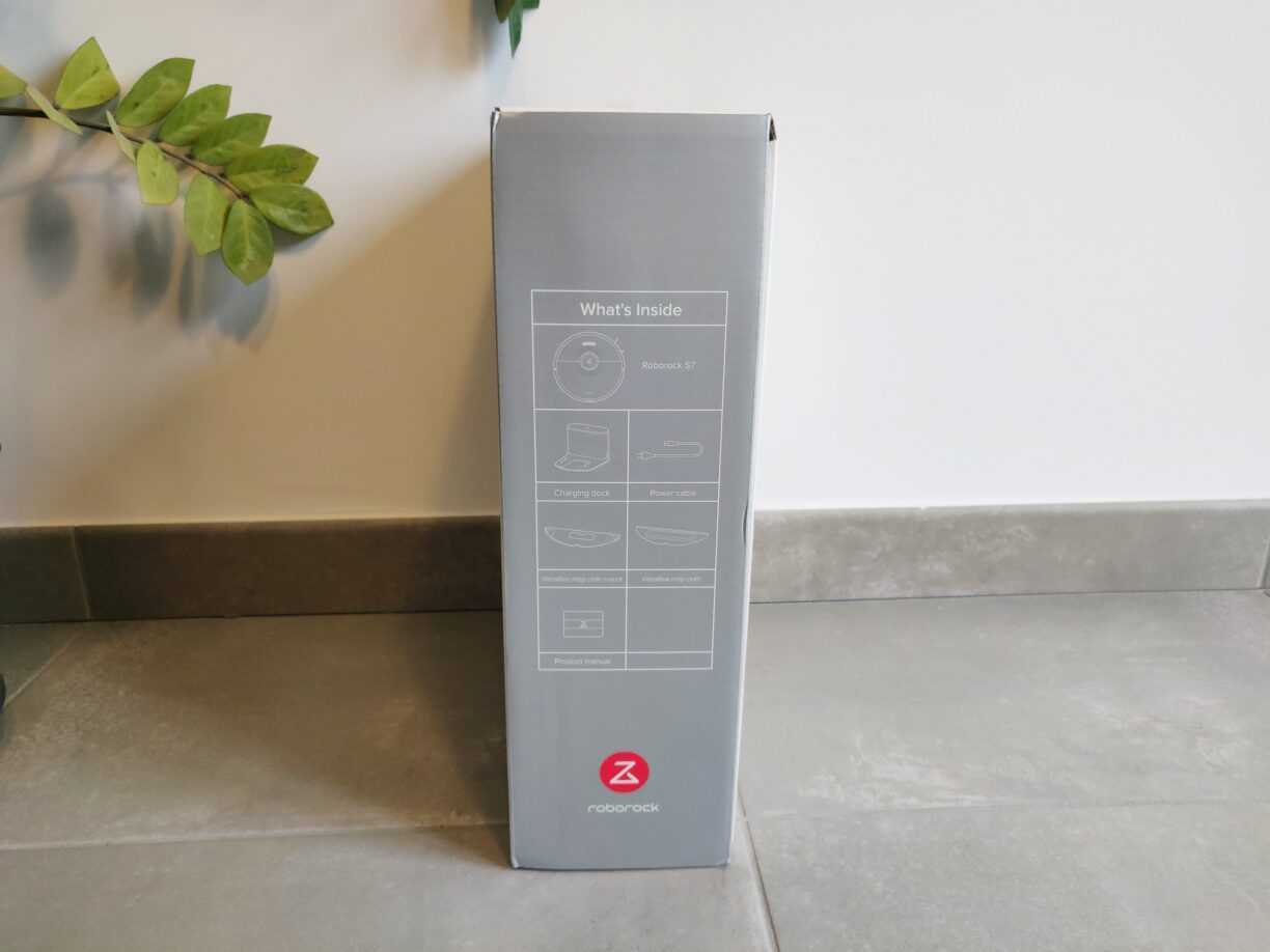 Roborock S7 en TEST: Roborock S7 en TEST: nettoyage haut de gamme avec lavage par ultrasons 5 Roborock S7 Boite Box Gauche