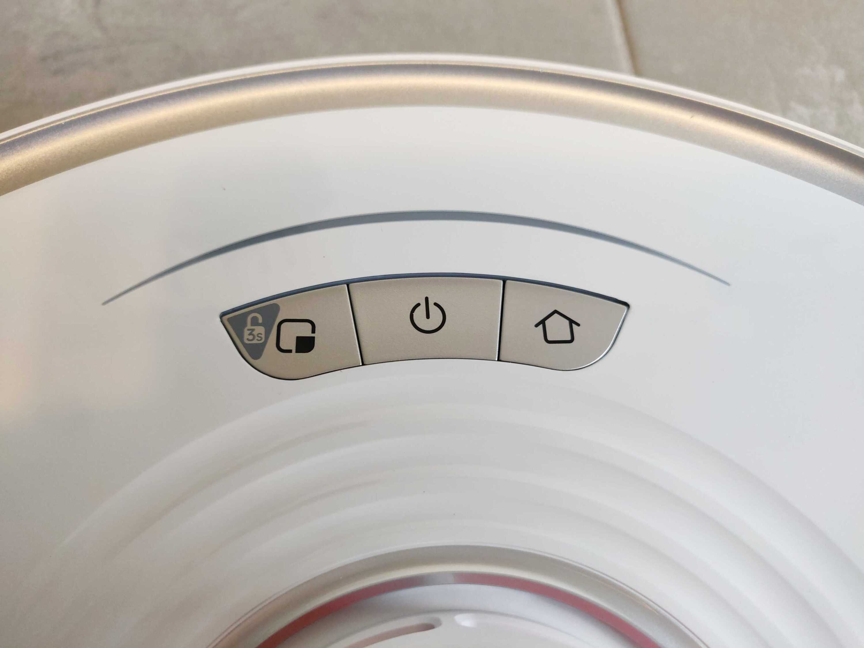 Roborock S7 en TEST: Roborock S7 en TEST: nettoyage haut de gamme avec lavage par ultrasons 12 Roborock S7 Boutons
