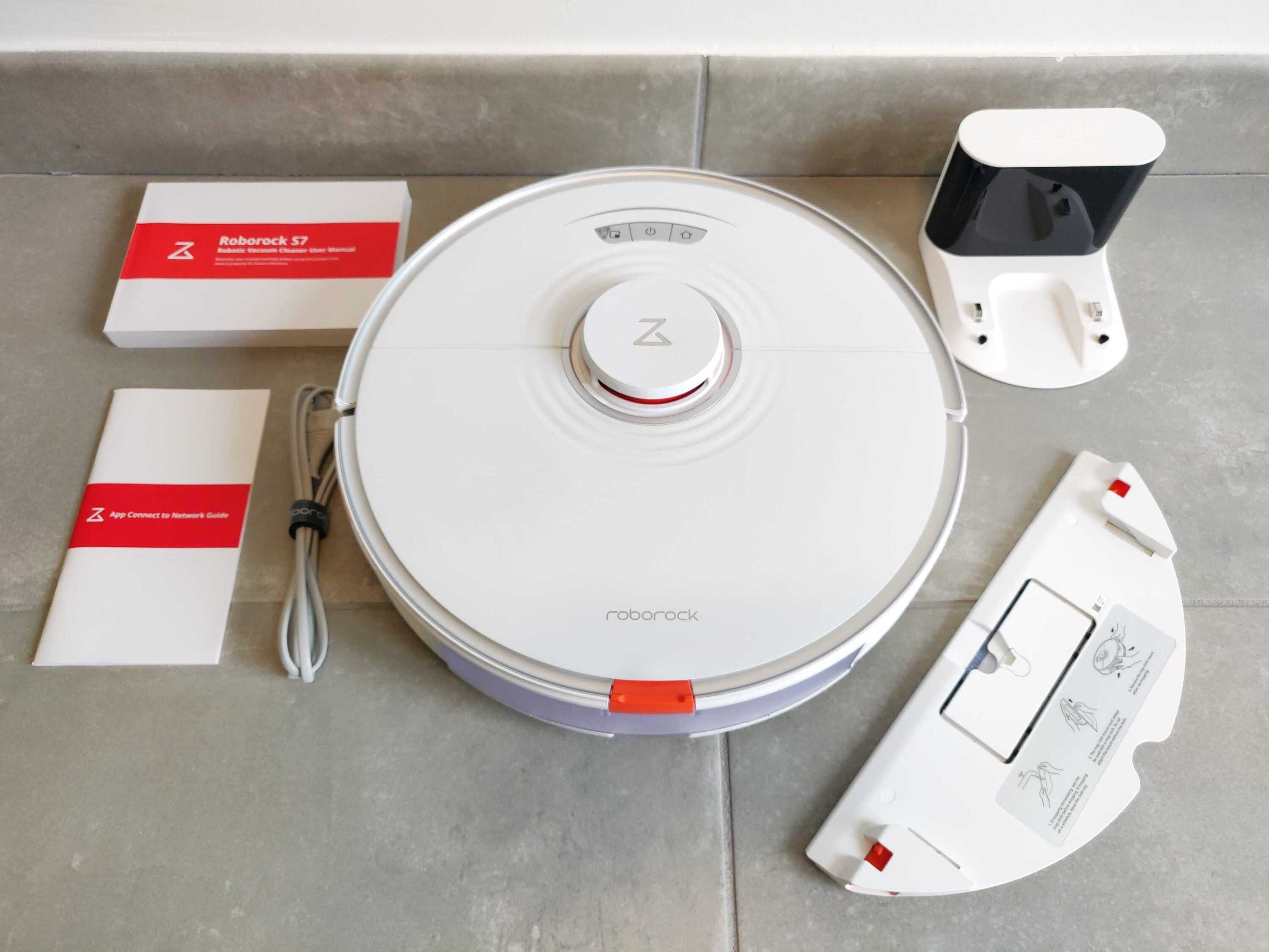 Roborock S7 en TEST: Roborock S7 en TEST: nettoyage haut de gamme avec lavage par ultrasons 8 Roborock S7 Bundle Accessoire