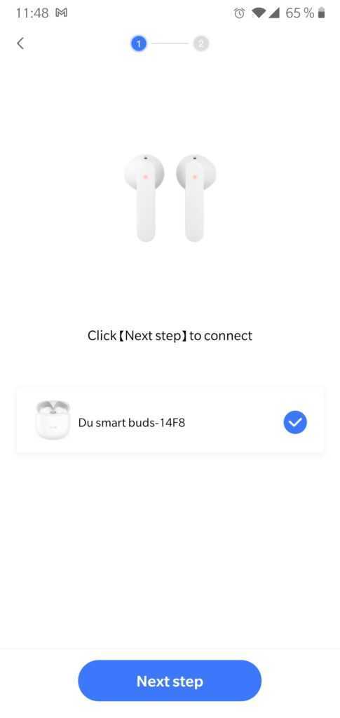 Xiaodu Du Smart Buds en Test: De très bons écouteurs bluetooth sous les 18€ ? 13 Xiaodu Du Smart Buds App Pairing