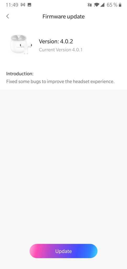 Xiaodu Du Smart Buds en Test: De très bons écouteurs bluetooth sous les 18€ ? 16 Xiaodu Du Smart Buds App Update Firmware