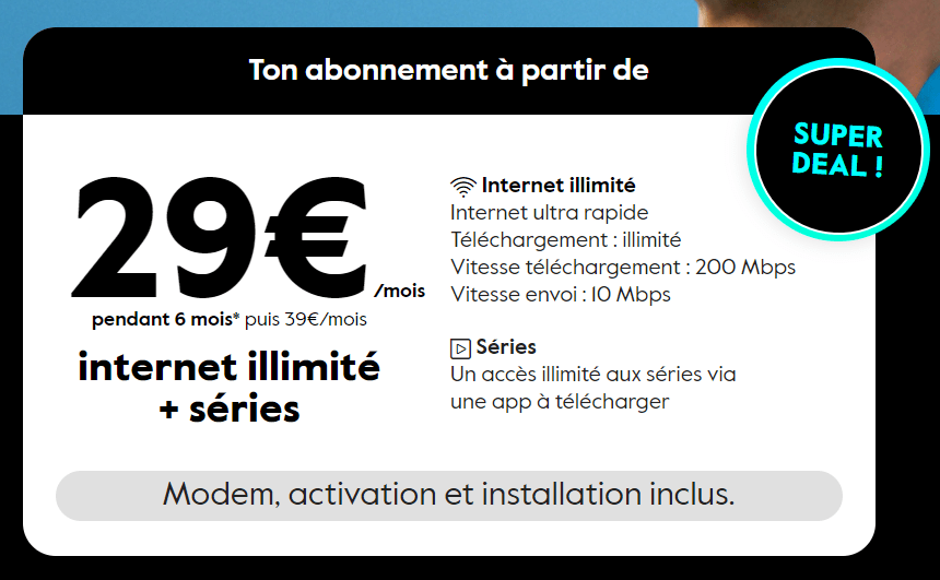 Zuny: Une offre internet illimité + application TV/Séries et téléphone 2 Zuny Offre Forfait Promotion
