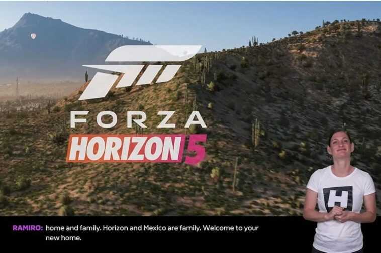 Dans Forza Horizon 5, le dialogue est également disponible en langue des signes 1 Dans Forza Horizon 5, Le Dialogue Est également Disponible En