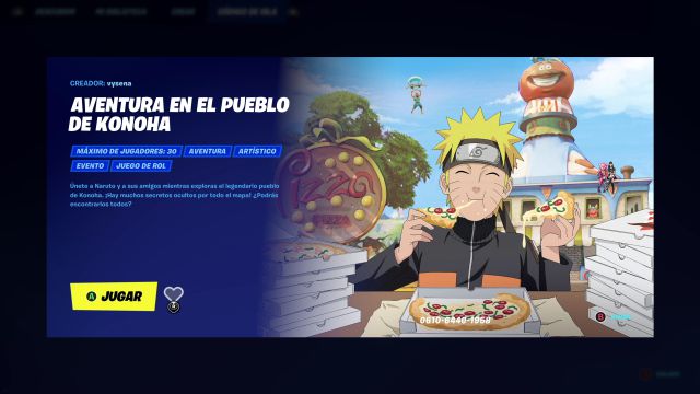 Fortnite x Naruto : comment jouer à la carte de Konoha 3 carte créative de naruto konoha chapitre 2 saison 8